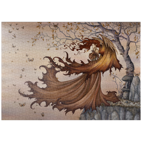 Darstellung des Puzzle Motivs Passage zur Herbstfee - Amy Brown - Puzzleteile: 1000