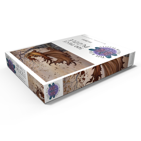 Darstellung des Puzzle Motivs Passage zur Herbstfee - Amy Brown Passage To Autumn Fairy - Amy Brown 500 Puzzle Schachtel Ansicht1