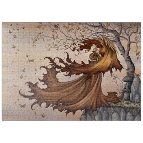 Darstellung des Puzzle Motivs Passage zur Herbstfee - Amy Brown - Puzzleteile: 500