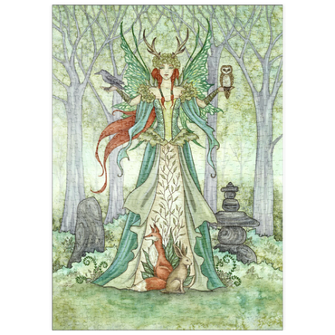 Darstellung des Puzzle Motivs puzzleplate The Caretaker Fairy - Amy Brown 500 Puzzle