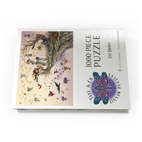 Darstellung des Puzzle Motivs Wo der Wind dich hinführt, Fee - Amy Brown Where The Wind Takes You Fairy - Amy Brown 1000 Puzzle Schachtel Ansicht3