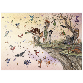 Darstellung des Puzzle-Motivs Wo der Wind dich hinführt, Fee - Amy Brown – Puzzleteile: 1000