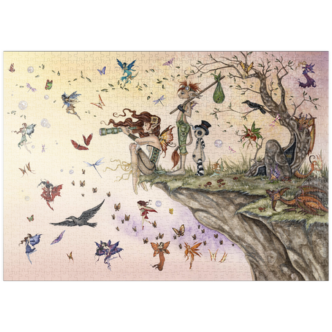 Darstellung des Puzzle Motivs Wo der Wind dich hinführt, Fee - Amy Brown puzzleplate Where The Wind Takes You Fairy - Amy Brown 1000 Puzzle