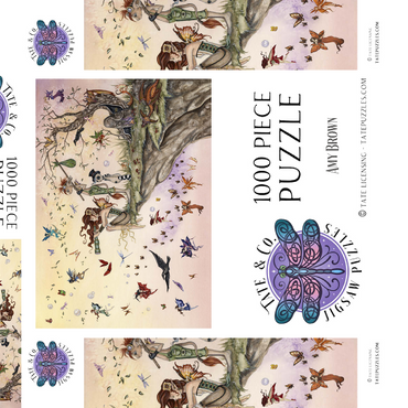 Darstellung des Puzzle Motivs Where The Wind Takes You Fairy - Amy Brown 1000 Puzzle Schachtel 3D Modell