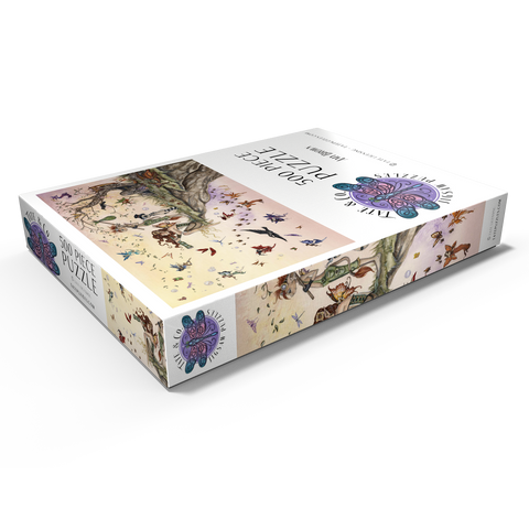 Darstellung des Puzzle Motivs Wo der Wind dich hinführt, Fee - Amy Brown Where The Wind Takes You Fairy - Amy Brown 500 Puzzle Schachtel Ansicht1