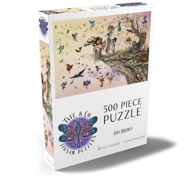 Darstellung des Puzzle Motivs Where The Wind Takes You Fairy - Amy Brown 500 Puzzle Schachtel Ansicht2