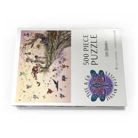 Darstellung des Puzzle Motivs Wo der Wind dich hinführt, Fee - Amy Brown Where The Wind Takes You Fairy - Amy Brown 500 Puzzle Schachtel Ansicht3