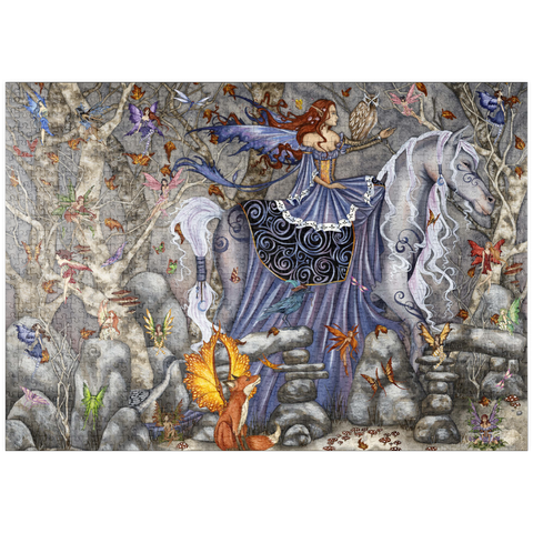 Darstellung des Puzzle Motivs Zauberwald-Fee - Amy Brown puzzleplate Enchanted Forest Fairy - Amy Brown 1000 Puzzle