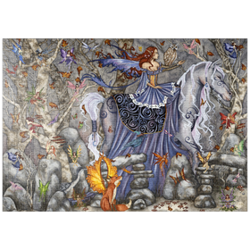 Darstellung des Puzzle Motivs Zauberwald-Fee - Amy Brown - Puzzleteile: 1000