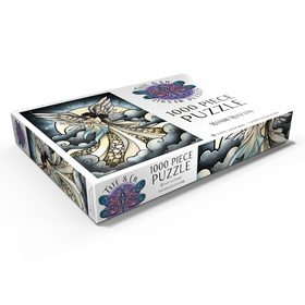 Darstellung des Puzzle Motivs Kind des Himmels Buntglasfenster - Mandie Manzano - Puzzleteile: 1000