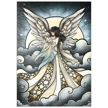 Darstellung des Puzzle Motivs puzzleplate Child of Heaven Stained Glass 500 Puzzle