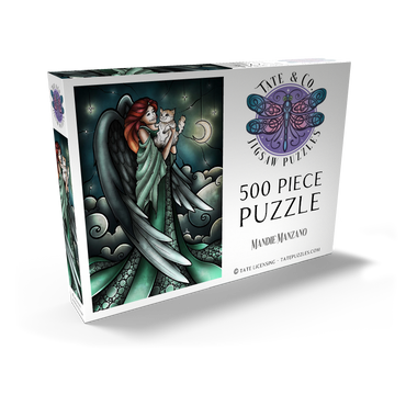 Darstellung des Puzzle Motivs All Cats Do Go to Heaven Stained Glass 500 Puzzle Schachtel Ansicht2