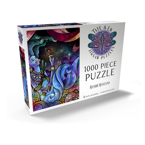 Darstellung des Puzzle Motivs Für dich gewünscht – Buntglasfenster - Mandie Manzano Wishing For You Stained Glass 1000 Puzzle Schachtel Ansicht2