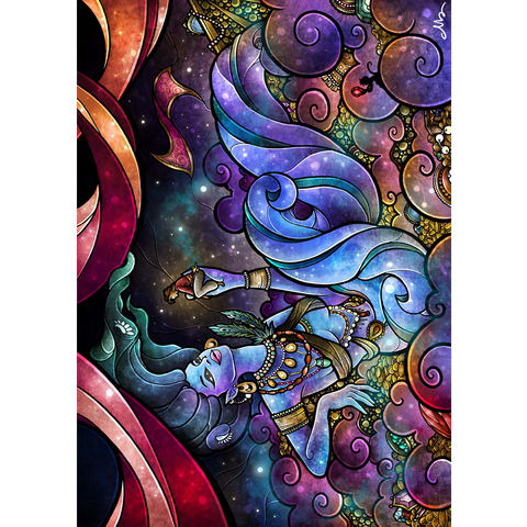 Darstellung des Puzzle Motivs Für dich gewünscht – Buntglasfenster - Mandie Manzano Wishing For You Stained Glass 1000 Puzzle 3D Modell