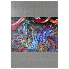 Darstellung des Puzzle Motivs Für dich gewünscht – Buntglasfenster - Mandie Manzano - Puzzleteile: 500