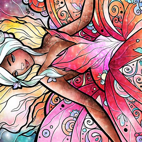 Darstellung des Puzzle Motivs Die Zuckerfee - Mandie Manzano The Sugar Plum Fairy 1000 Puzzle 3D Modell