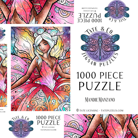 Darstellung des Puzzle Motivs Die Zuckerfee - Mandie Manzano The Sugar Plum Fairy 1000 Puzzle Schachtel 3D Modell