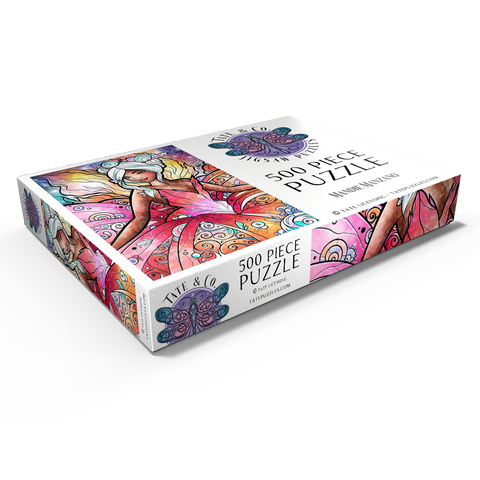Darstellung des Puzzle Motivs Die Zuckerfee - Mandie Manzano The Sugar Plum Fairy 500 Puzzle Schachtel Ansicht1