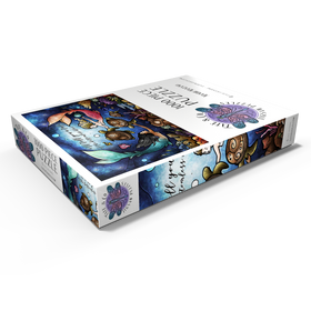 Darstellung des Puzzle Motivs Geschichtenzeit Buntglas - Mandie Manzano - Puzzleteile: 1000