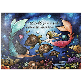 Darstellung des Puzzle-Motivs Geschichtenzeit Buntglas - Mandie Manzano – Puzzleteile: 1000