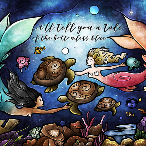 Darstellung des Puzzle Motivs Geschichtenzeit Buntglas - Mandie Manzano Story Time Stained Glass 1000 Puzzle 3D Modell