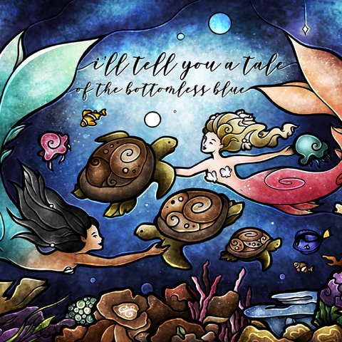 Darstellung des Puzzle Motivs Geschichtenzeit Buntglas - Mandie Manzano Story Time Stained Glass 500 Puzzle 3D Modell