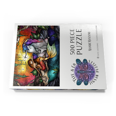 Darstellung des Puzzle Motivs Treasured Friends 500 Puzzle Schachtel Ansicht3