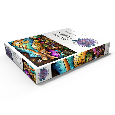 Darstellung des Puzzle Motivs Meerjungfrau Mer De Lis - Mandie Manzano Mer De Lis Mermaid 1000 Puzzle Schachtel Ansicht1