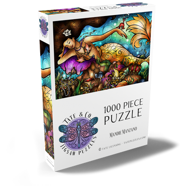 Darstellung des Puzzle Motivs Mer De Lis Mermaid 1000 Puzzle Schachtel Ansicht2