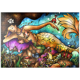Darstellung des Puzzle-Motivs Meerjungfrau Mer De Lis - Mandie Manzano – Puzzleteile: 1000