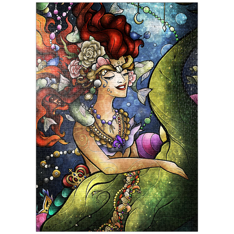 Darstellung des Puzzle Motivs Croc A Doc Baby Stained Glass - Mandie Manzano puzzleplate Croc A Doc Baby Stained Glass 1000 Puzzle