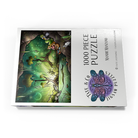 Darstellung des Puzzle Motivs Bayou-Zauber-Glasmalerei  - Mandie Manzano Bayou Enchantment Stained Glass 1000 Puzzle Schachtel Ansicht3