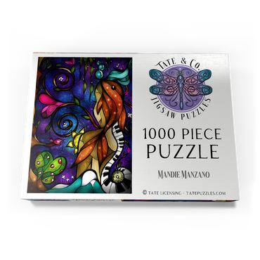 Darstellung des Puzzle Motivs Do You Remember When we Met Stained Glass 1000 Puzzle Schachtel Ansicht3