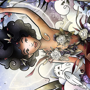 Darstellung des Puzzle Motivs Eira the Fairy of Winter Stained Glass 1000 Puzzle 3D Modell