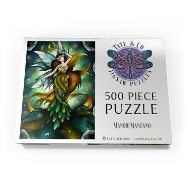 Darstellung des Puzzle Motivs Midsummers Storm Stained Glass 500 Puzzle Schachtel Ansicht3