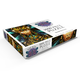 Darstellung des Puzzle Motivs Nefertiri Stained Glass - Mandie Manzano - Puzzleteile: 1000