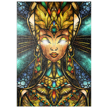 Darstellung des Puzzle Motivs puzzleplate Nefertiri Stained Glass 500 Puzzle