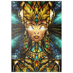 Darstellung des Puzzle Motivs Nefertiri Stained Glass - Mandie Manzano - Puzzleteile: 500