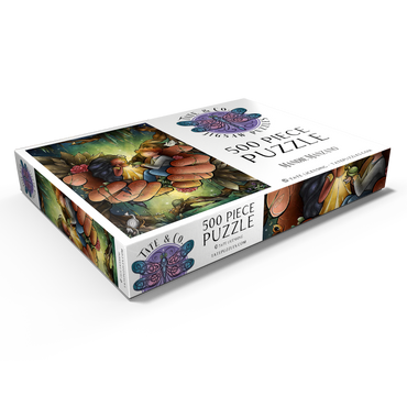 Darstellung des Puzzle Motivs Love One Another Stained Glass 500 Puzzle Schachtel Ansicht1