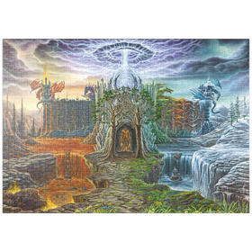 Darstellung des Puzzle Motivs Dragon Lord's Lair - Ed Beard Jr - Puzzleteile: 1000