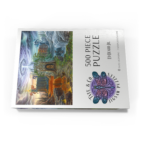 Darstellung des Puzzle Motivs Dragon Lord's Lair - Ed Beard Jr Dragon Lord's Lair - Ed Beard Jr 500 Puzzle Schachtel Ansicht3