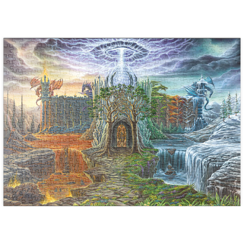 Darstellung des Puzzle Motivs Dragon Lord's Lair - Ed Beard Jr puzzleplate Dragon Lord's Lair - Ed Beard Jr 500 Puzzle