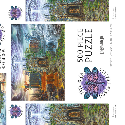 Darstellung des Puzzle Motivs Dragon Lord's Lair - Ed Beard Jr Dragon Lord's Lair - Ed Beard Jr 500 Puzzle Schachtel 3D Modell