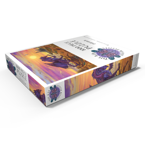 Darstellung des Puzzle Motivs Treasure By The Shore Dragon  - Ed Beard Jr Treasure By The Shore Dragon  - Ed Beard Jr 1000 Puzzle Schachtel Ansicht1