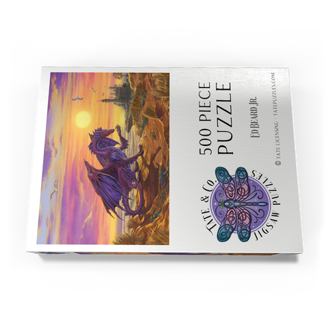 Darstellung des Puzzle Motivs Treasure By The Shore Dragon  - Ed Beard Jr Treasure By The Shore Dragon  - Ed Beard Jr 500 Puzzle Schachtel Ansicht3