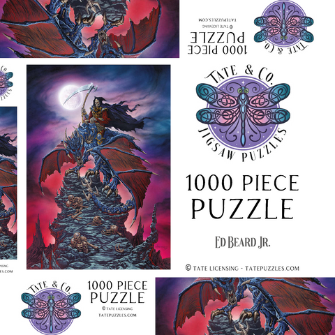 Darstellung des Puzzle Motivs Dragon Reaper - Ed Beard Jr Dragon Reaper - Ed Beard Jr 1000 Puzzle Schachtel 3D Modell