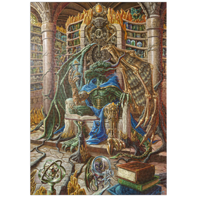 Darstellung des Puzzle Motivs Kairos The Archivist Dragon  - Ed Beard Jr - Puzzleteile: 1000