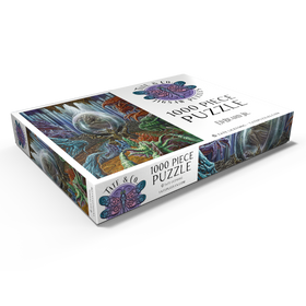 Darstellung des Puzzle Motivs Etherrum Dragon Egg - Ed Beard Jr - Puzzleteile: 1000
