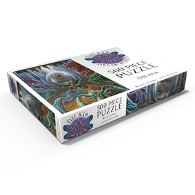 Alternative Darstellung des Puzzle-Motivs Etherrum Dragon Egg - Ed Beard Jr – Puzzleteile: 500