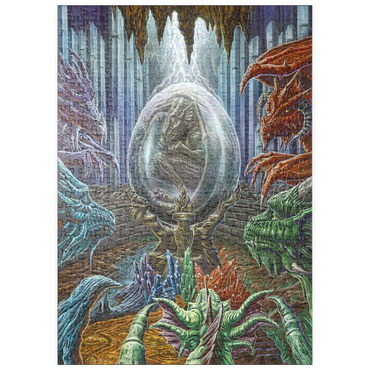 Darstellung des Puzzle Motivs puzzleplate Etherrum Dragon Egg - Ed Beard Jr 500 Puzzle
